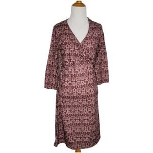 PrAna Faux Wrap Dress Ikat Medium